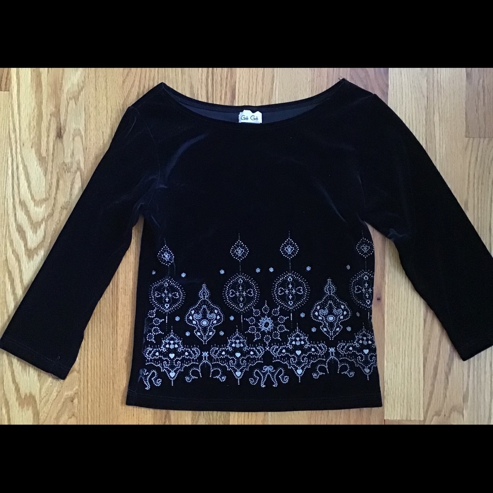 Velour texture top